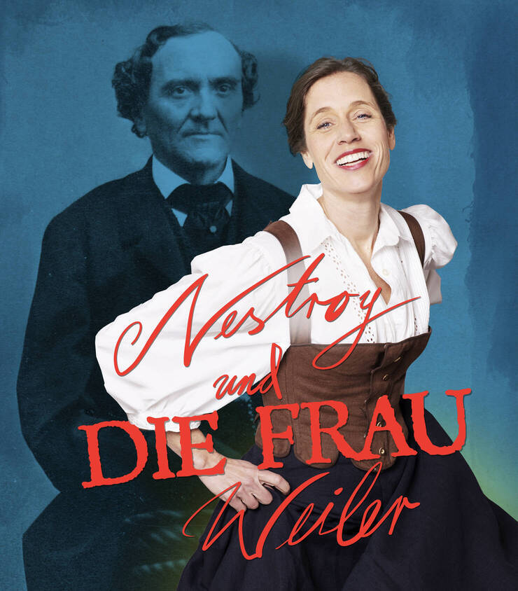 Nestroy und DIE FRAU Weiler Promofoto